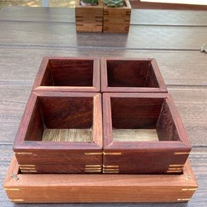 Handmade Wooden Succulent Planter Box Set